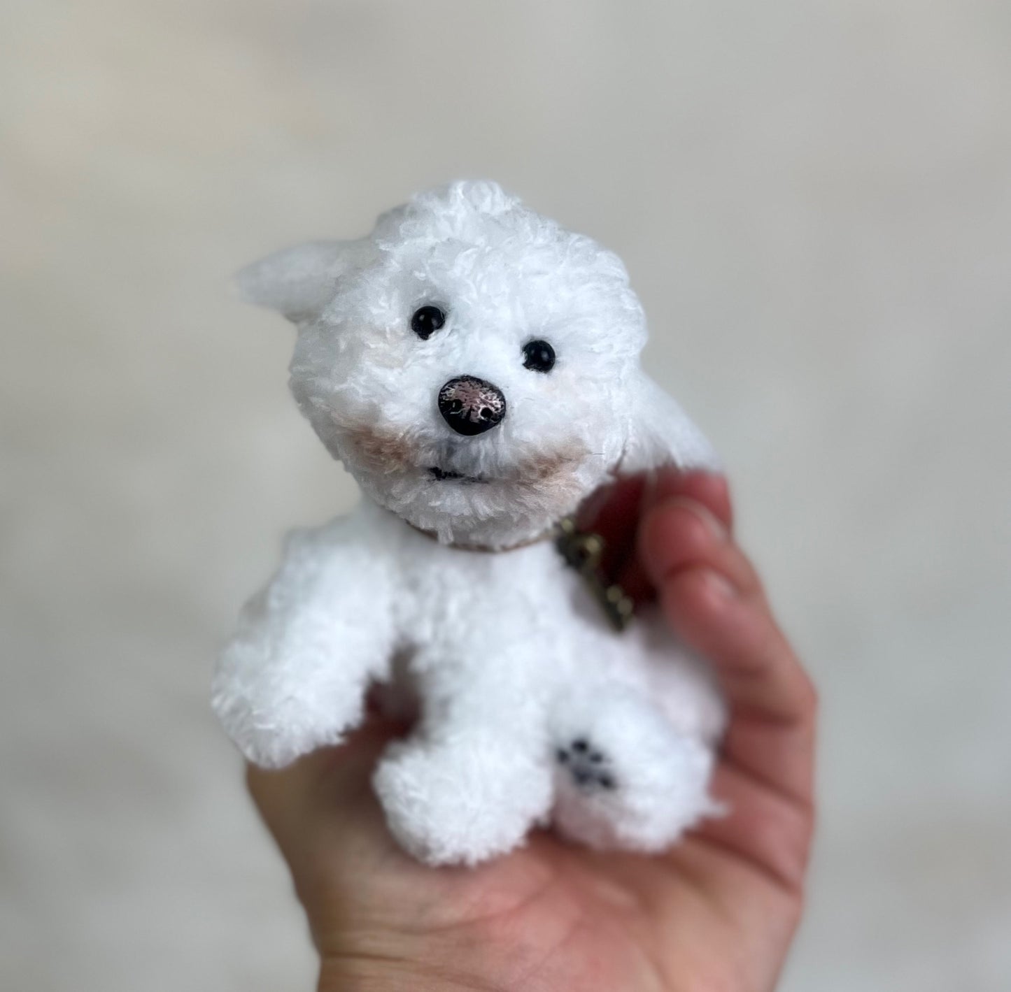 Miniature Posable Poodle