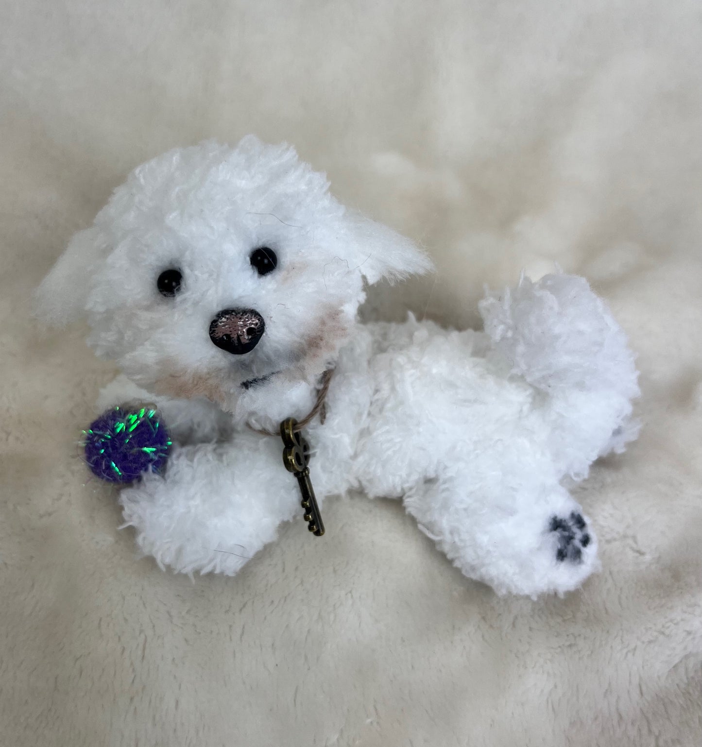 Miniature Posable Poodle