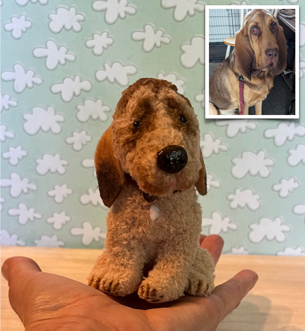 Custom Posable Mini Pet "Floof" Sculpture–5"