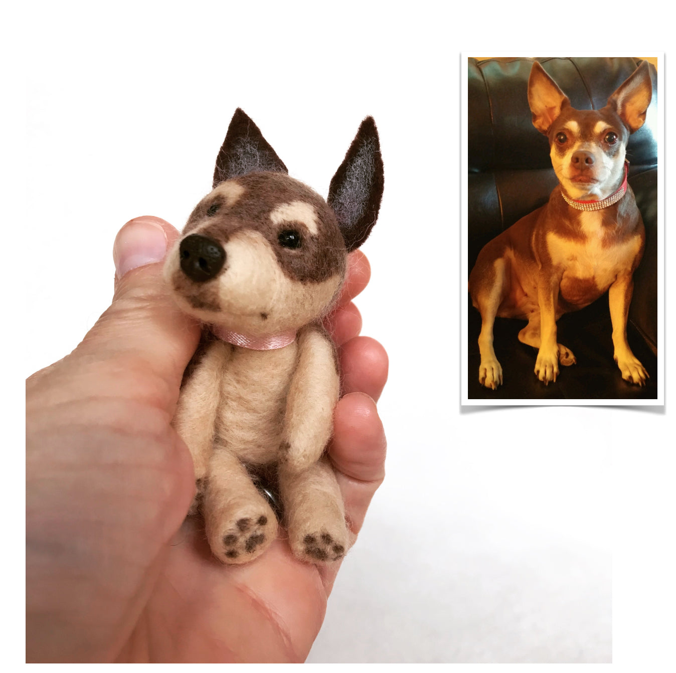 Stuffed Animals - Custom Mini Felted Pet—4"