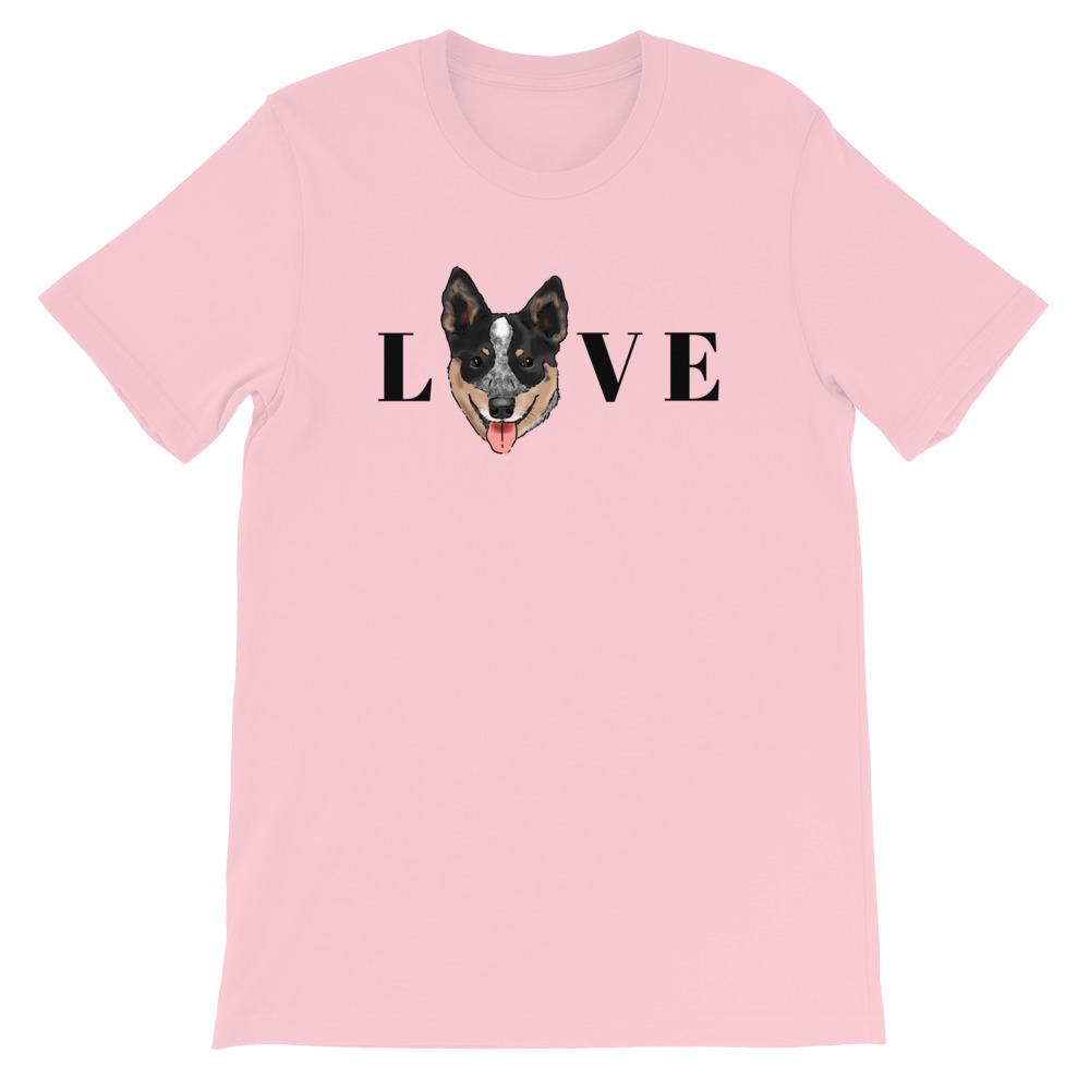 T-Shirts - Australian Cattle Dog/Blue Heeler LOVE Unisex T-shirt