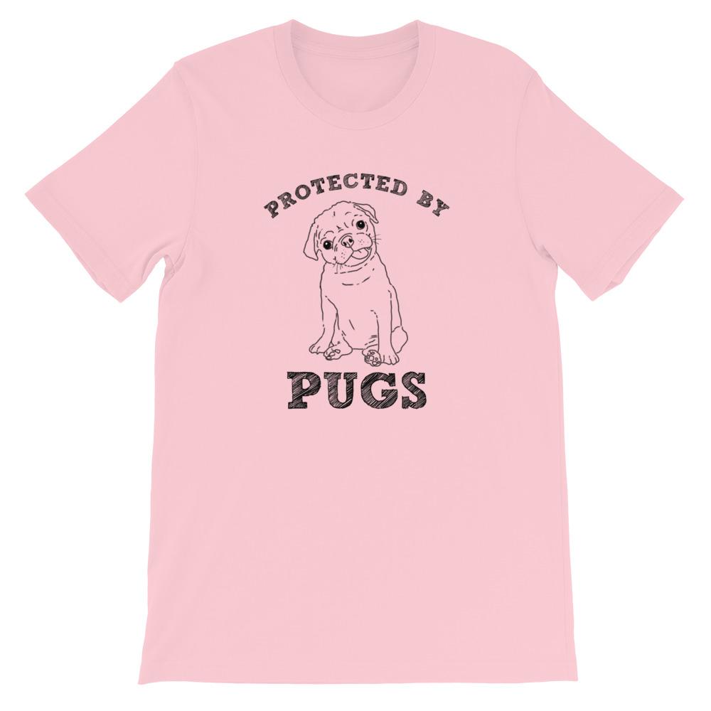 T-Shirts - Protected By Pugs Unisex T-Shirt