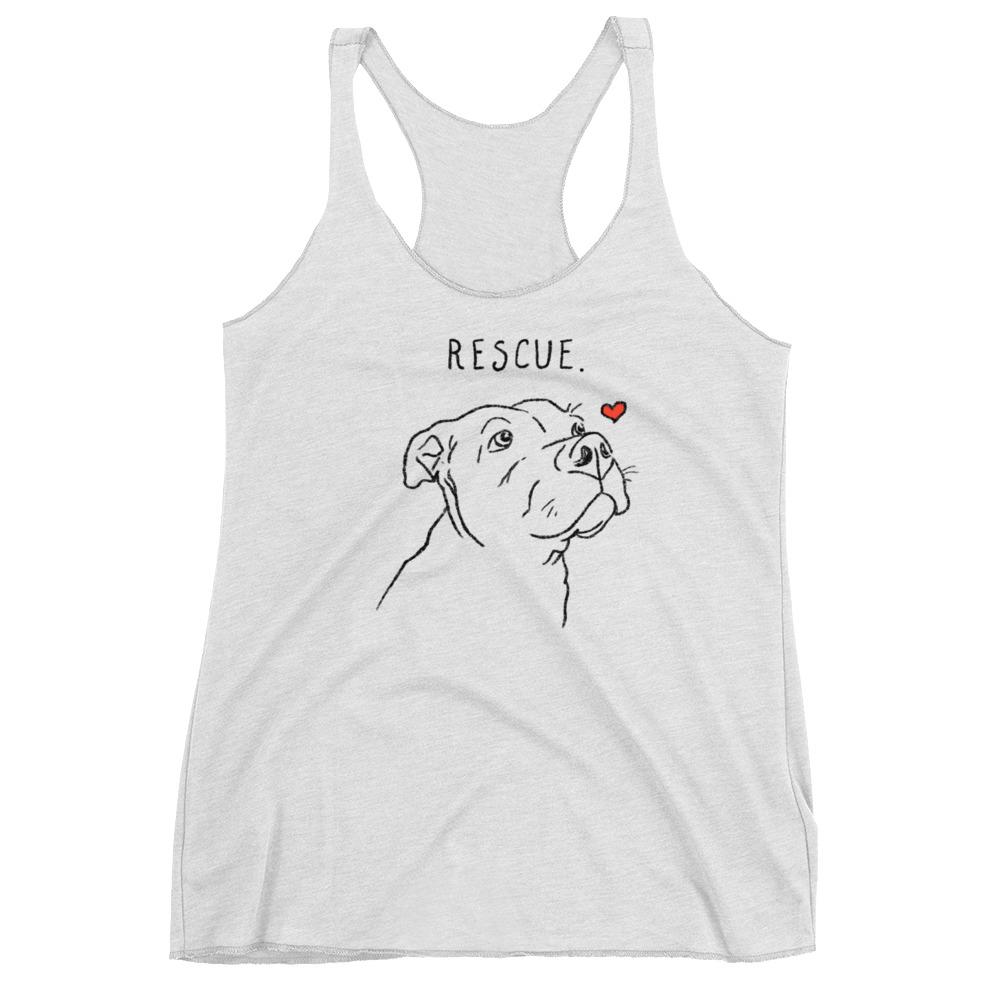 T-Shirts - Rescue Love Womens Racerback Tank