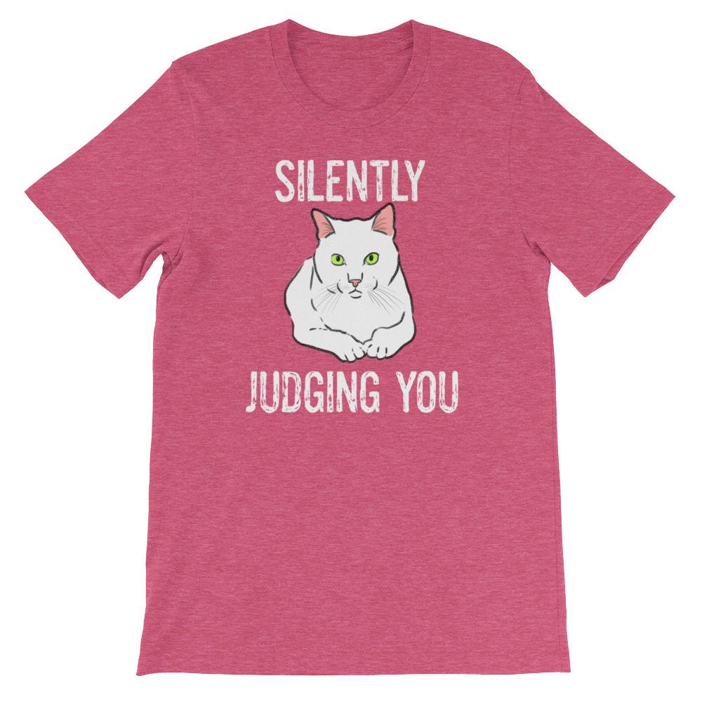 T-Shirts - "Silently Judging You" Funny Cat T-Shirt
