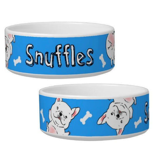 Custom Cartoon Portrait Pet Bowl