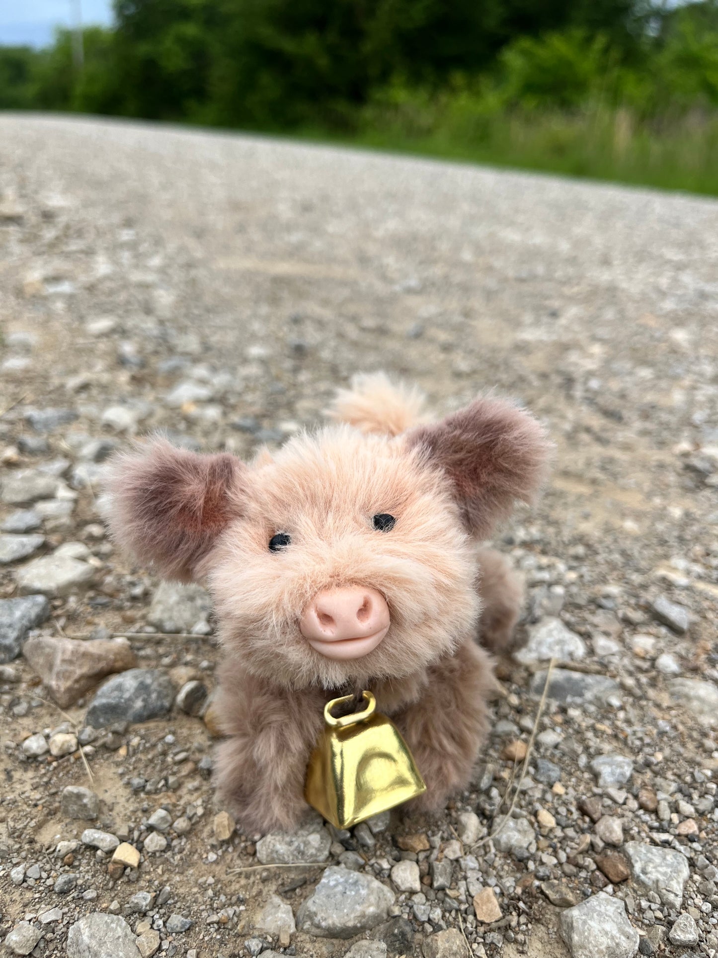 Mini Highland Cows, desktop toys, miniatures, collectibles, handmade cow, plush Highland cow, brown highland cow toy, highland cow figurine, posable cow
