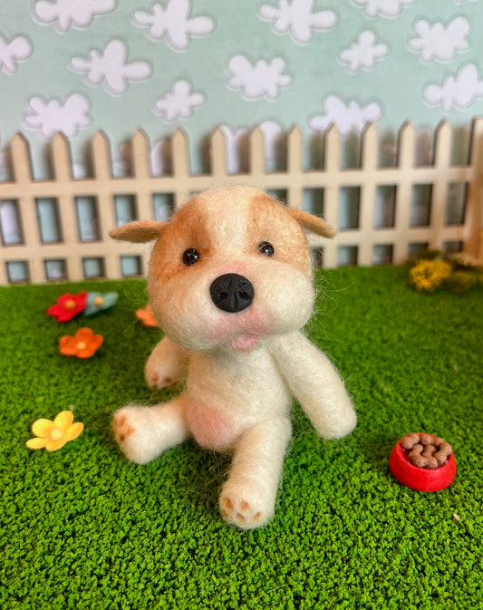 4" FELTED PUP: Butterball