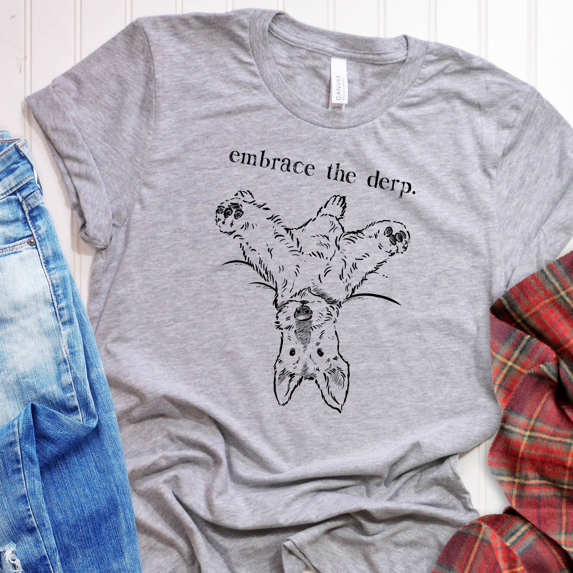 Airedale Embrace the Derp t-shirt, funny airedale terrier shirt, airedale gift