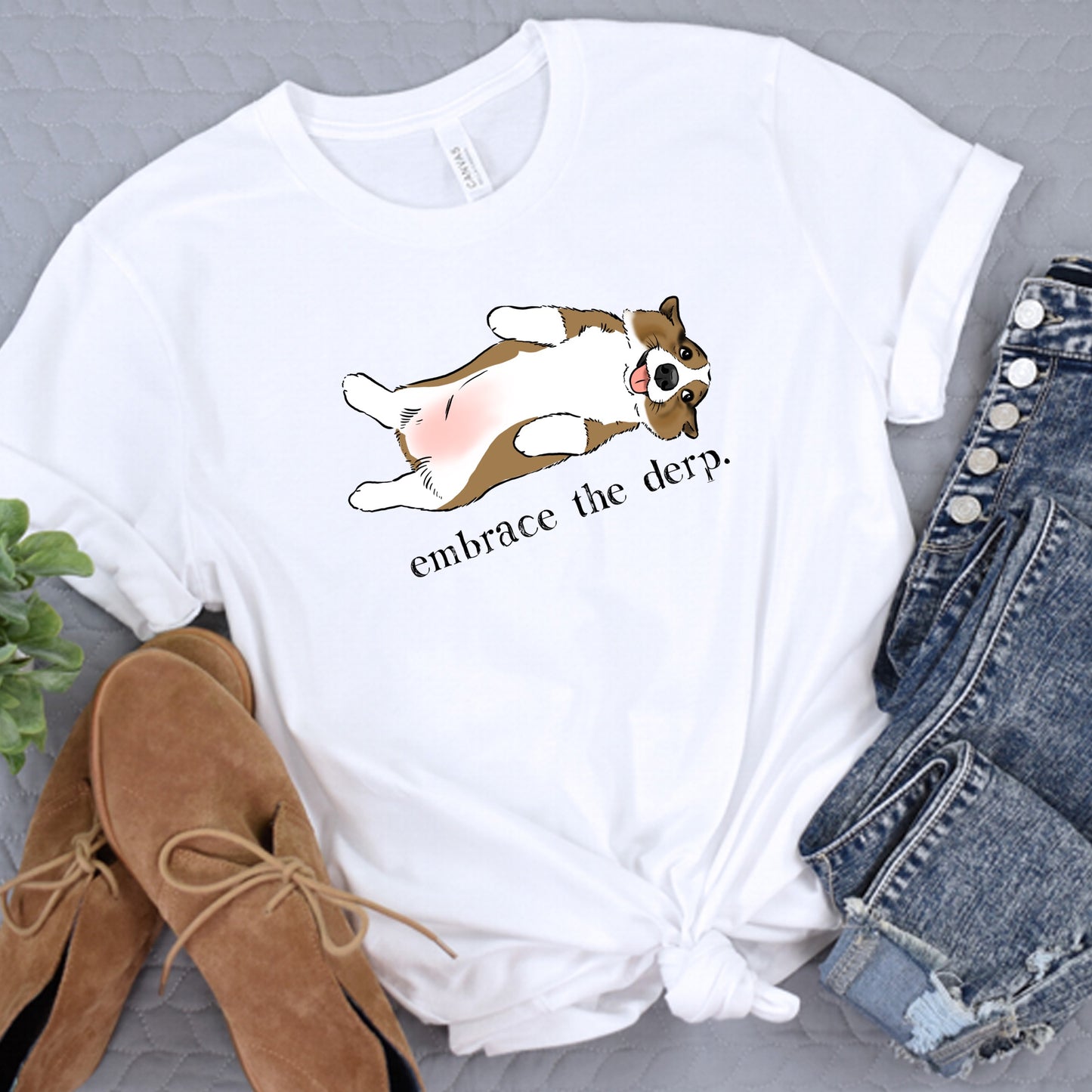 Derpy Corgi Shirt, Funny Corgi T-Shirt