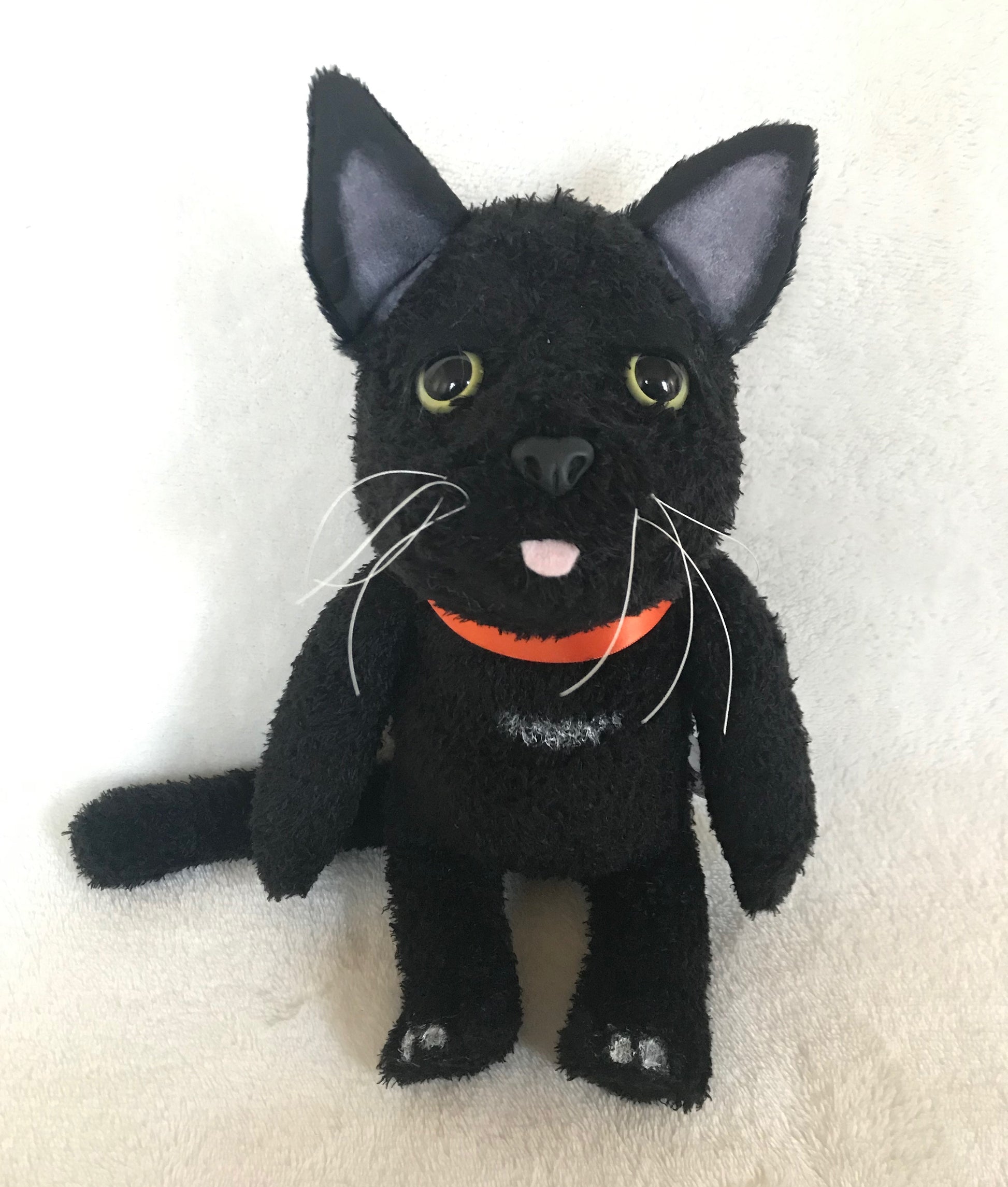 Custom Plush Cat, keepsake pouch, voice recorder, plush with sound, pet replica with sound, custom plush pet with sound, memory pocket, pet memorial plush, pet keepsake plush