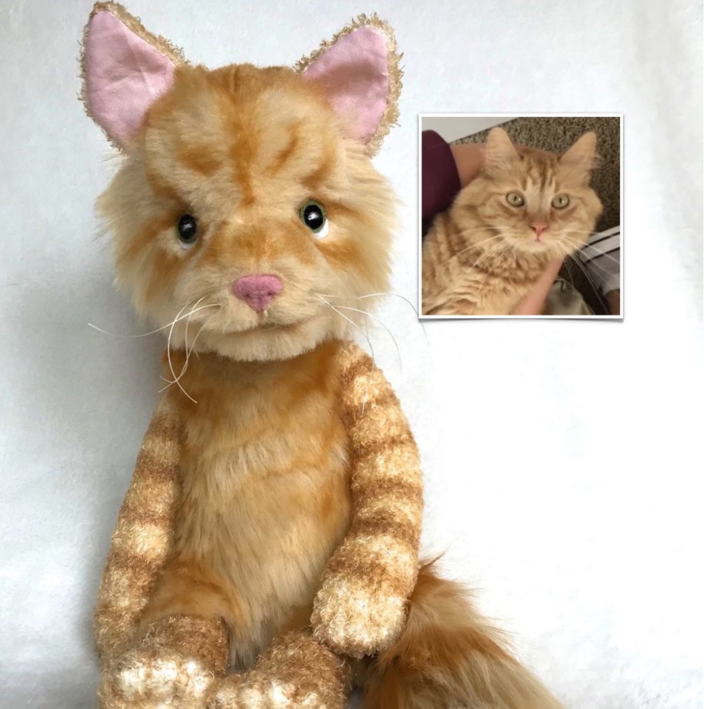 Custom Plush Cat Replica—12 to 15"