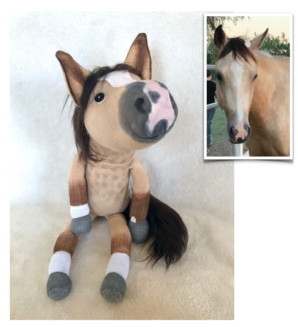 Custom Plush Pet, Custom Horse, custom plush from your photos, keepsake pouch, voice recorder, plush with sound, pet replica with sound, custom plush pet with sound, memory pocket, pet memorial plush, pet keepsake plush