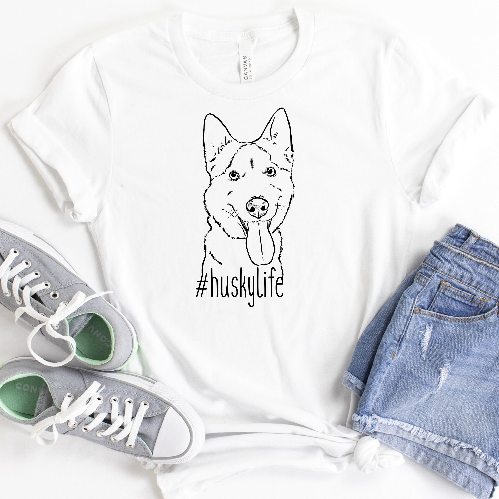 husky life shirt, husky lover t-shirt, husky t-shirt