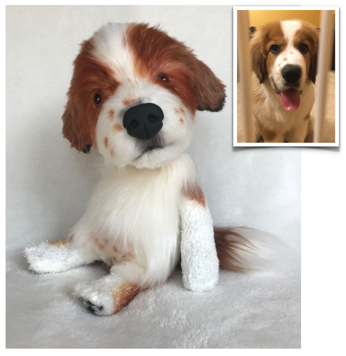 Custom Dog Plush, Dog Memorial Plush, St. Bernard Plush, Bernese Mountain Dog Plush, Newfoundland Plush, keepsake pouch, voice recorder, plush with sound, pet replica with sound, custom plush pet with sound, memory pocket, pet memorial plush, pet keepsake plush