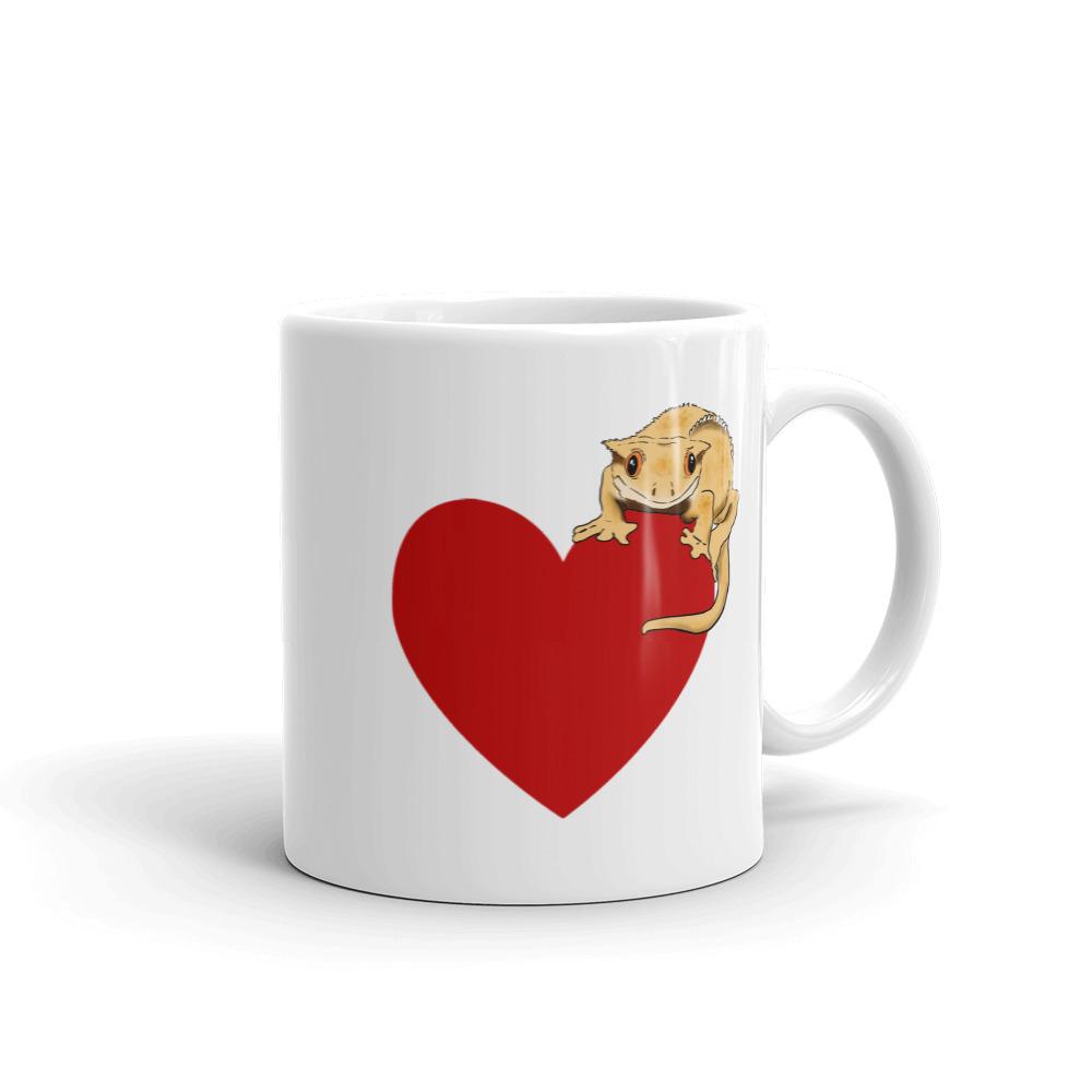 Mugs - Crested Gecko Heart Mug