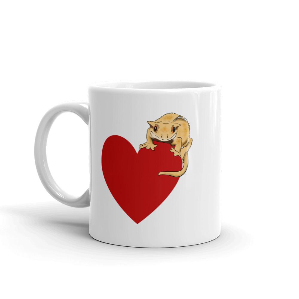 Mugs - Crested Gecko Heart Mug