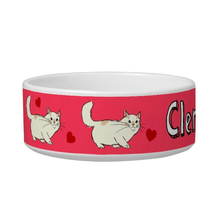 Pet Bowl - Custom Cartoon Portrait Pet Bowl