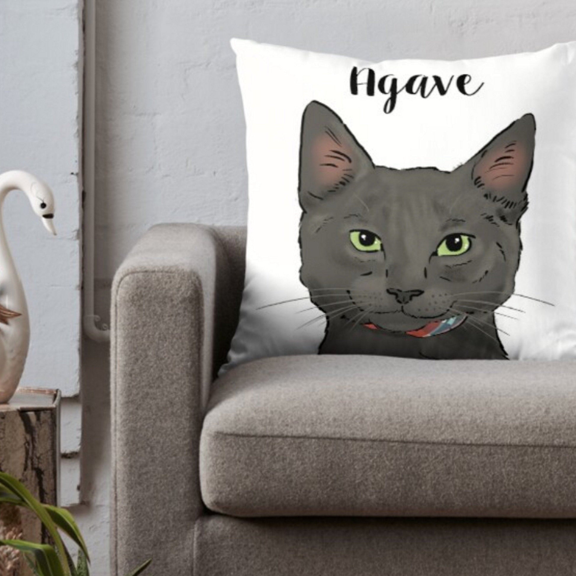 Pillows - Custom Pet Portrait Pillow 18x18