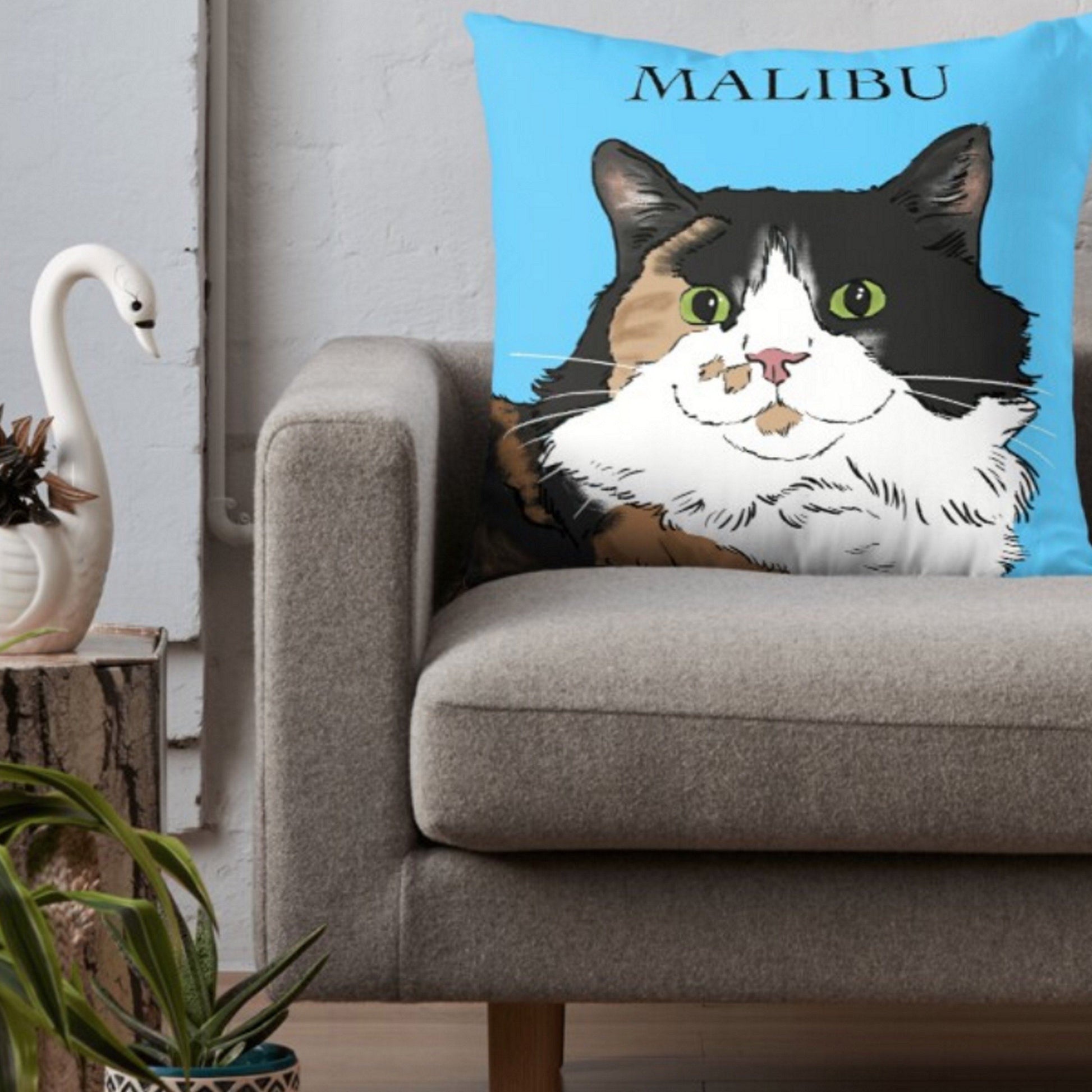 Pillows - Custom Pet Portrait Pillow 18x18