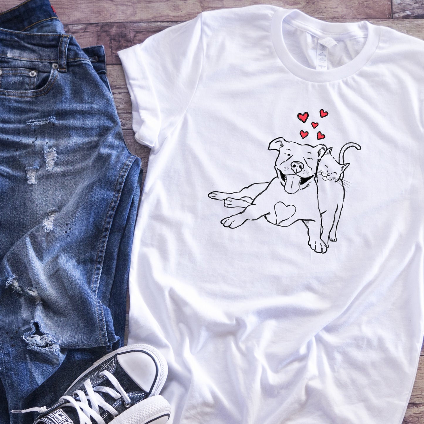 Pitties & Kitties Unisex T-Shirt