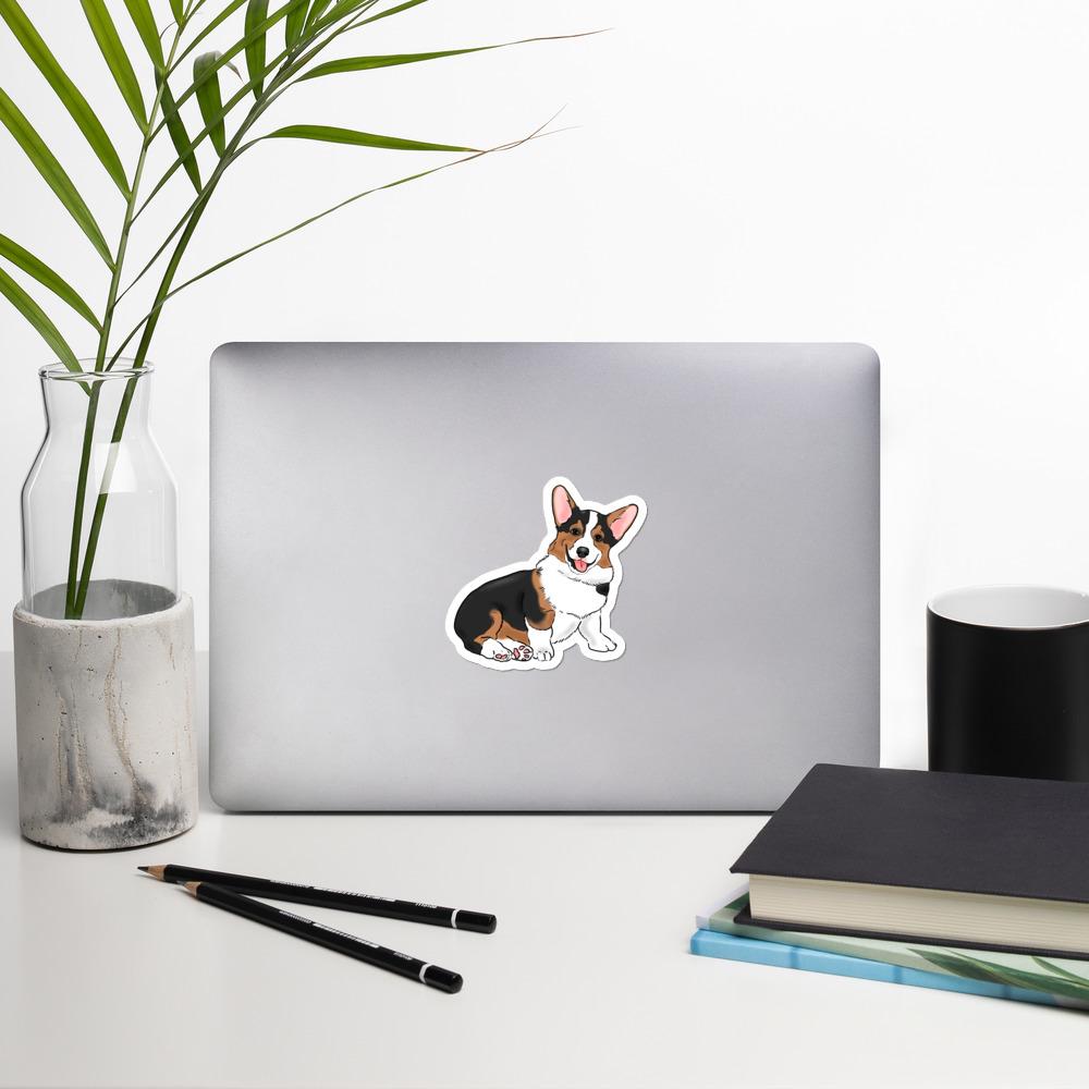 Stickers - Tri Color Corgi Vinyl Sticker
