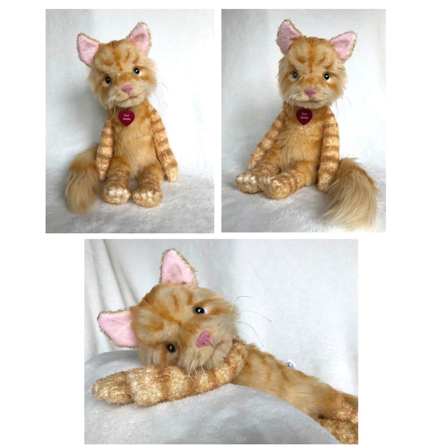 Custom Plush Cat Replica, keepsake pouch, voice recorder, plush with sound, pet replica with sound, custom plush pet with sound, memory pocket, pet memorial plush, pet keepsake plush