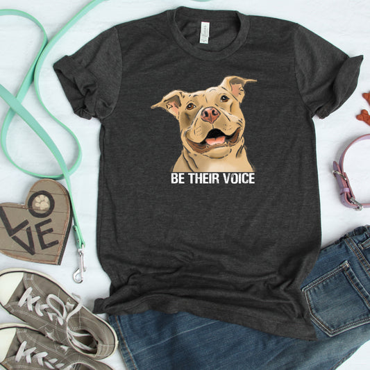 T-Shirts - "Be Their Voice" Pit Bull Unisex T-Shirt