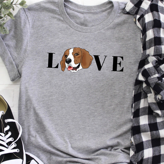 T-Shirts - Beagle LOVE Unisex T-Shirt