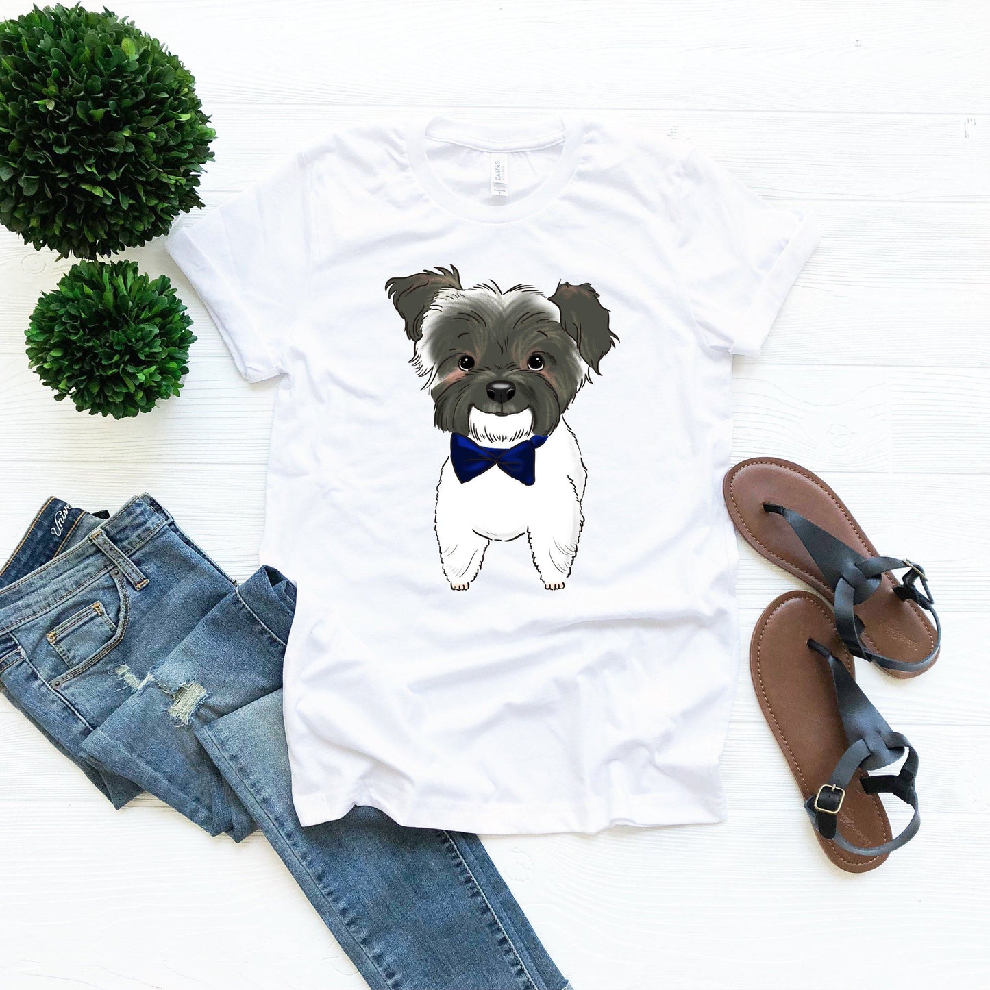 T-Shirts - Custom Pet Portrait T-Shirt, Adult Men's/Women's