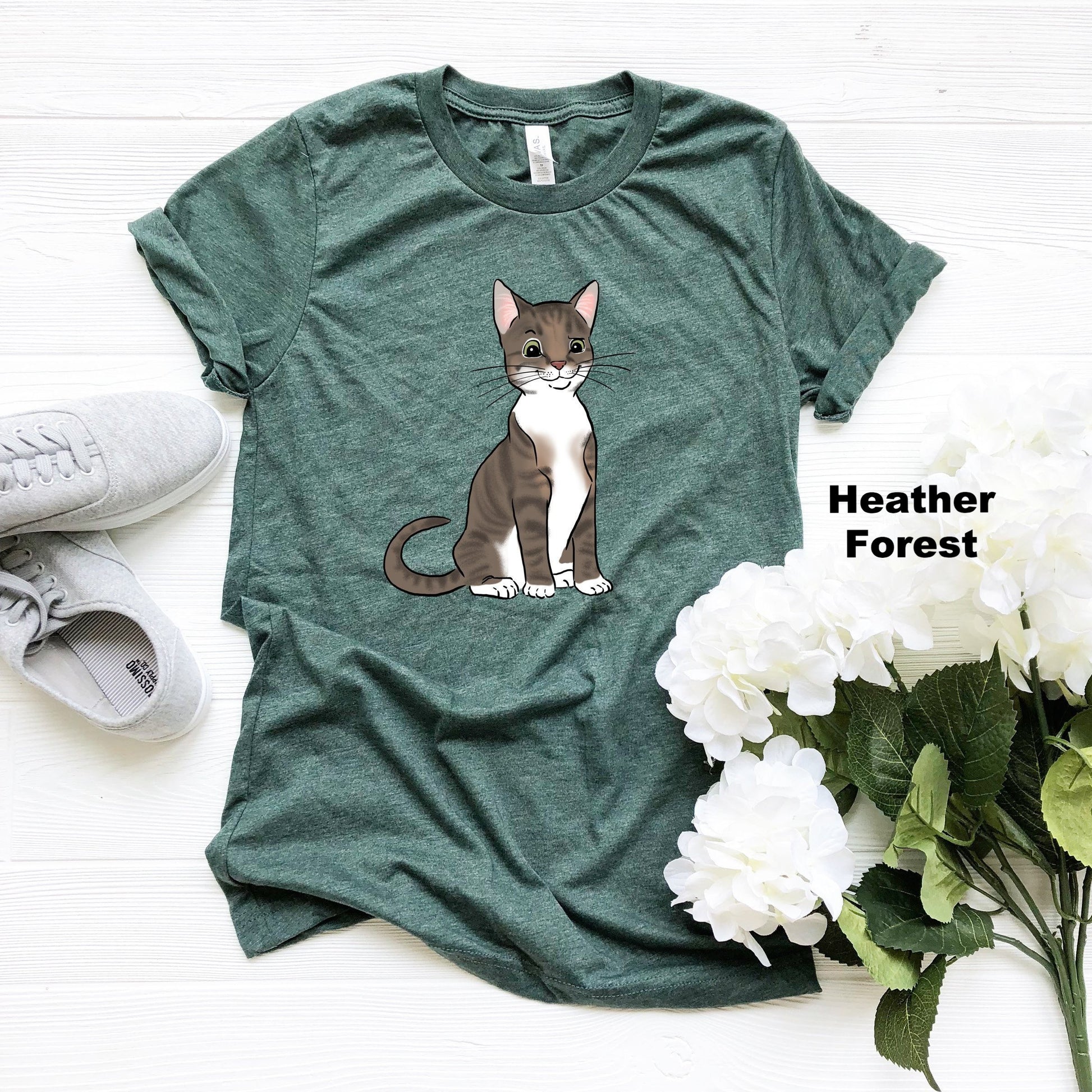 T-Shirts - Custom Pet Portrait T-Shirt, Adult Men's/Women's