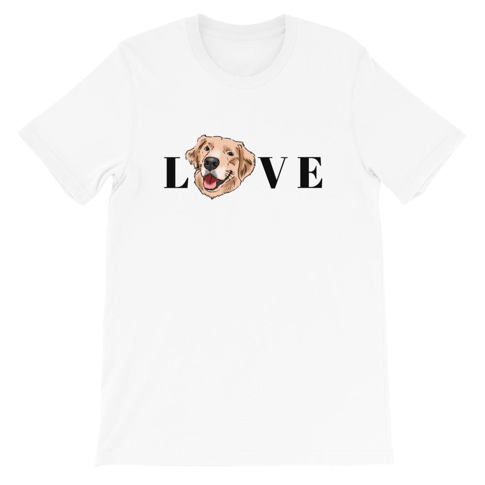 T-Shirts - Golden Retriever LOVE Unisex T-Shirt