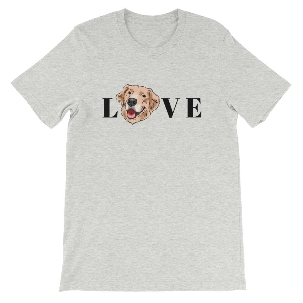 T-Shirts - Golden Retriever LOVE Unisex T-Shirt