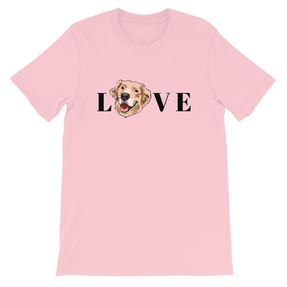 T-Shirts - Golden Retriever LOVE Unisex T-Shirt