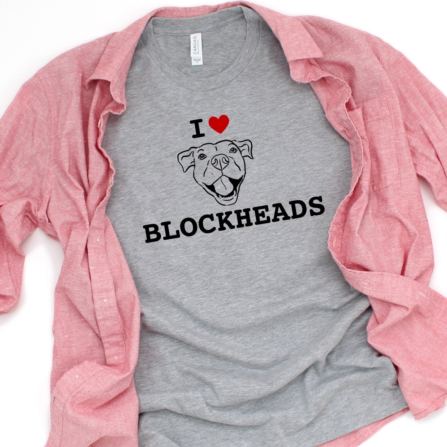 T-Shirts - I Heart Blockheads T-Shirt