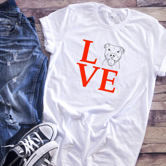 T-Shirts - LOVE Rescue Dog Unisex T-Shirt