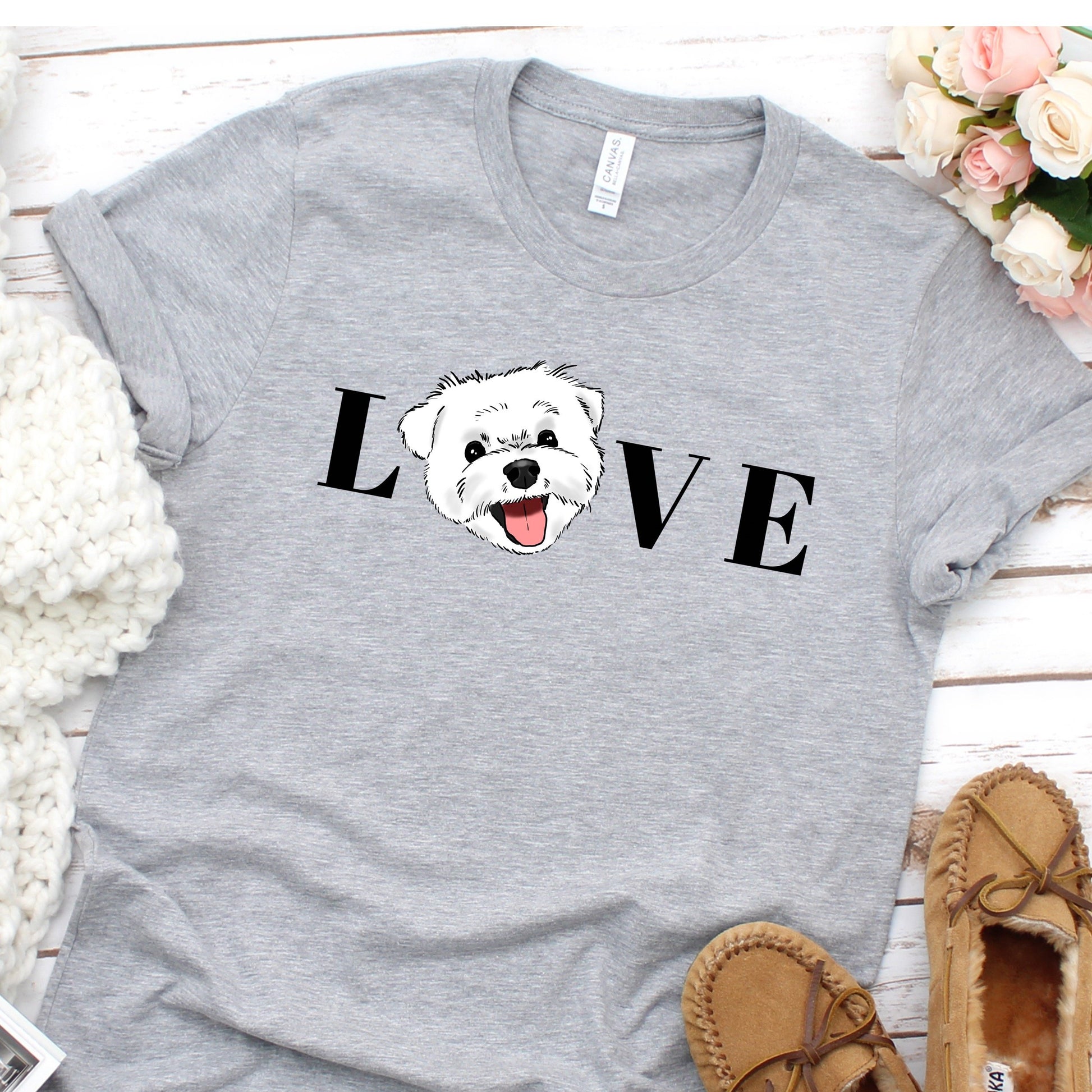 T-Shirts - Maltese LOVE Unisex T-Shirt