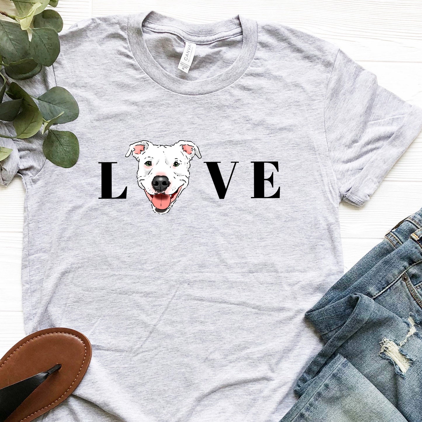 T-Shirts - Pittie Love Unisex T-Shirt