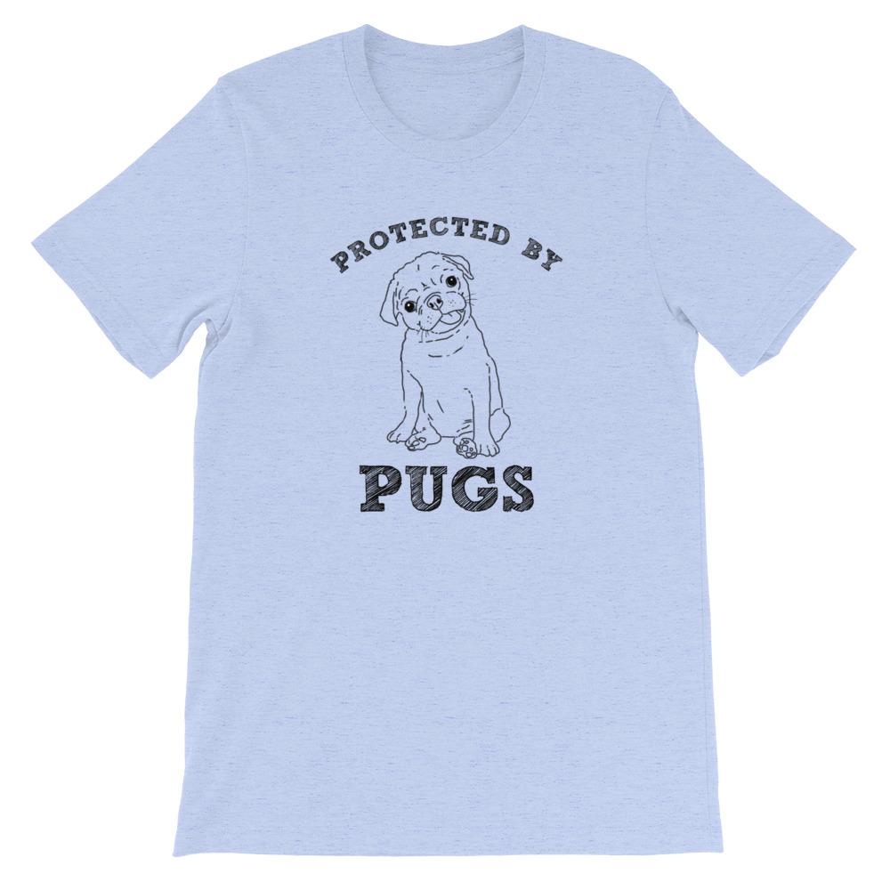 T-Shirts - Protected By Pugs Unisex T-Shirt