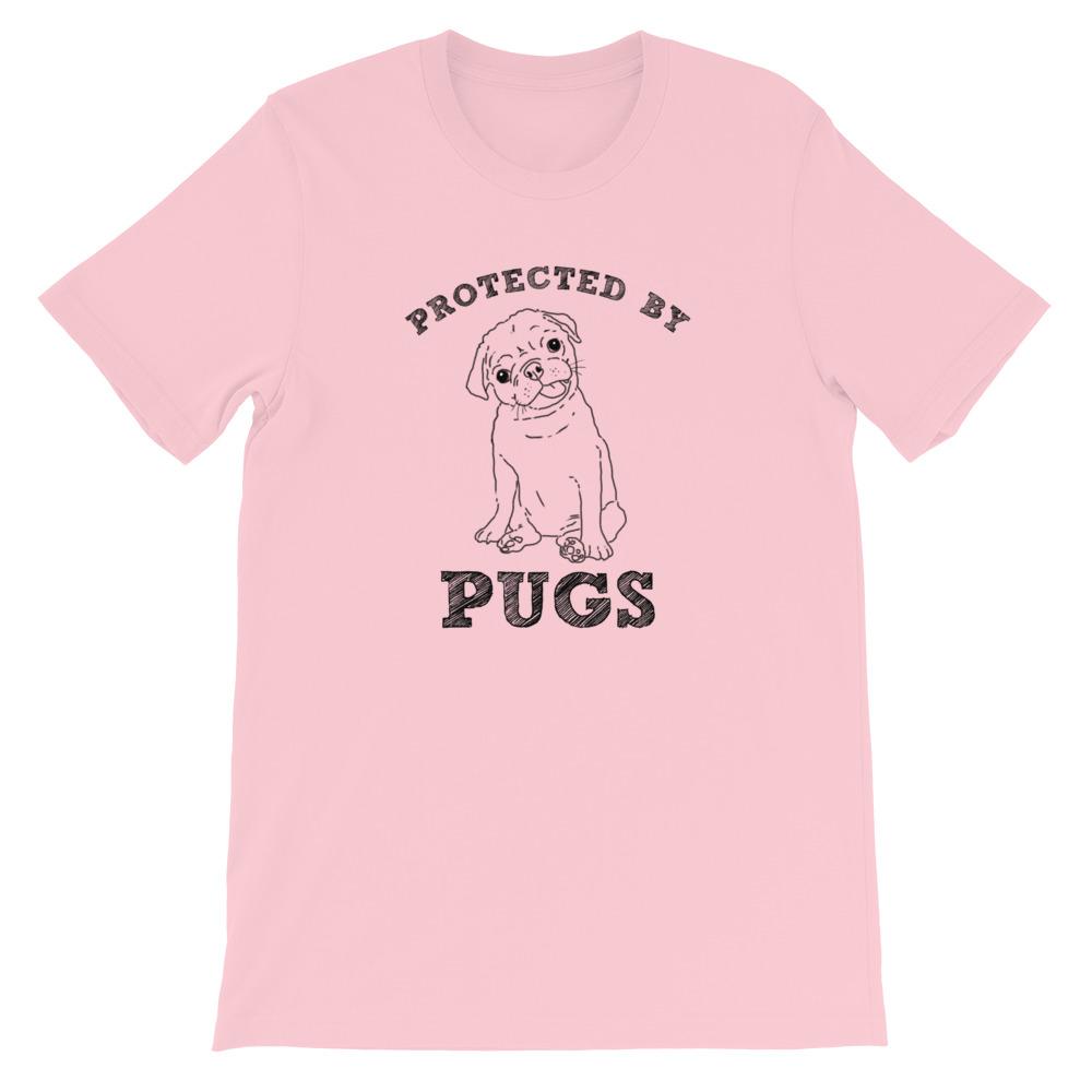 T-Shirts - Protected By Pugs Unisex T-Shirt