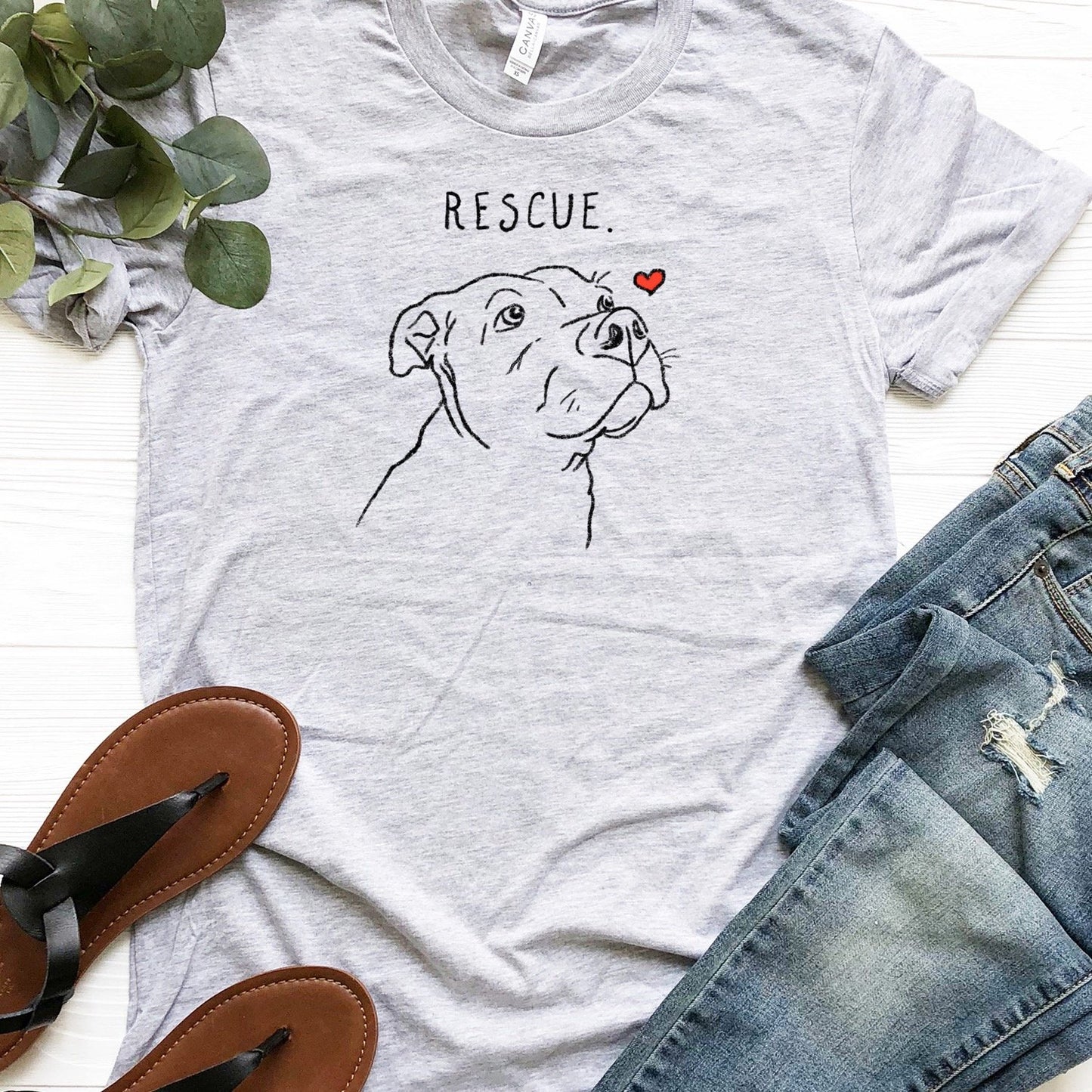 T-Shirts - Rescue Love T-Shirt: Unisex Tee