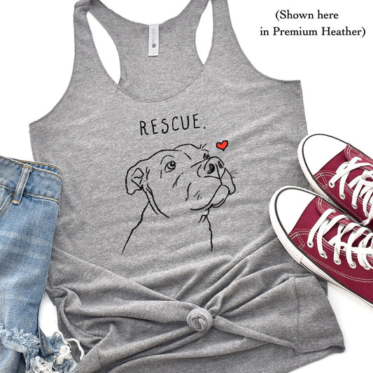 T-Shirts - Rescue Love Womens Racerback Tank