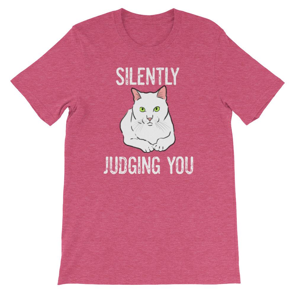 T-Shirts - "Silently Judging You" Funny Cat T-Shirt