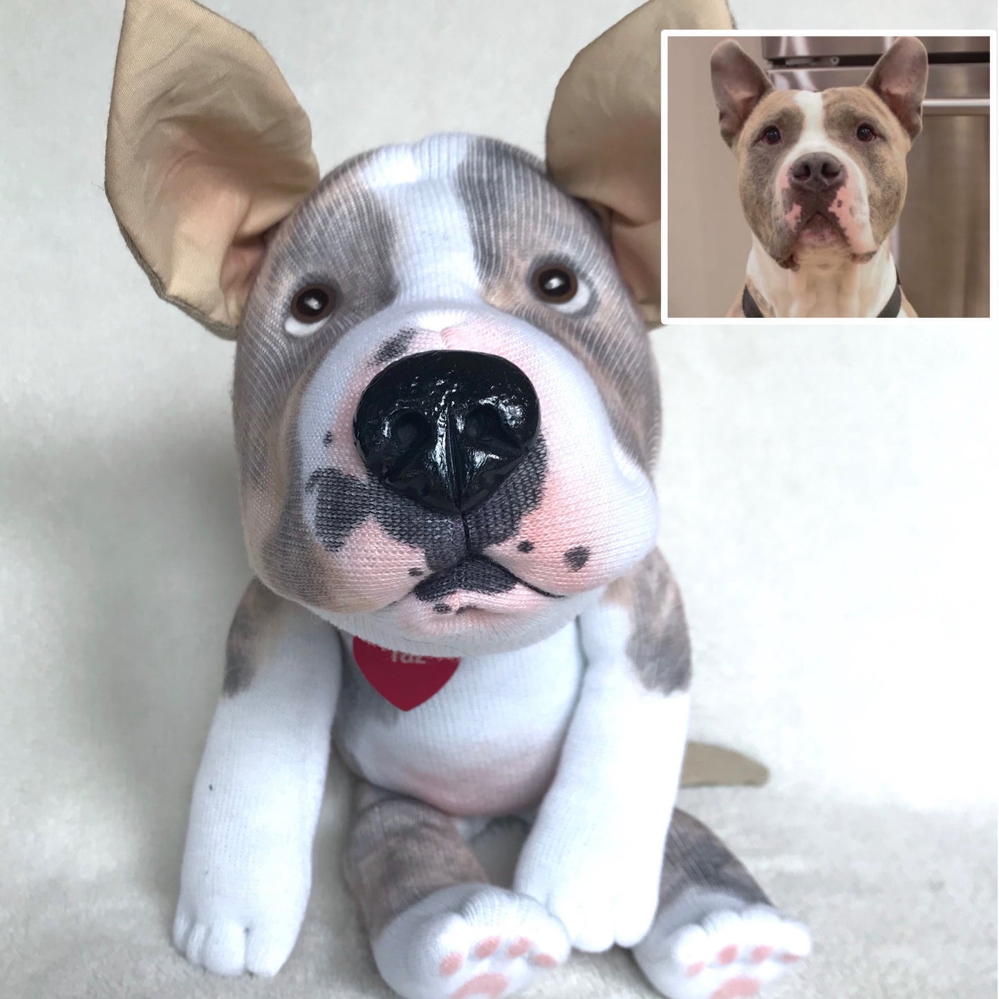 Custom Dog Plush, Pitbull Plush, Pittie Plush, Pitbull Lover Gift, Dog Memorial Plush, Bully Breed Plush, Bulldog Plush, Bull Terrier Plush, keepsake pouch, voice recorder, plush with sound, pet replica with sound, custom plush pet with sound, memory pocket, pet memorial plush, pet keepsake plush