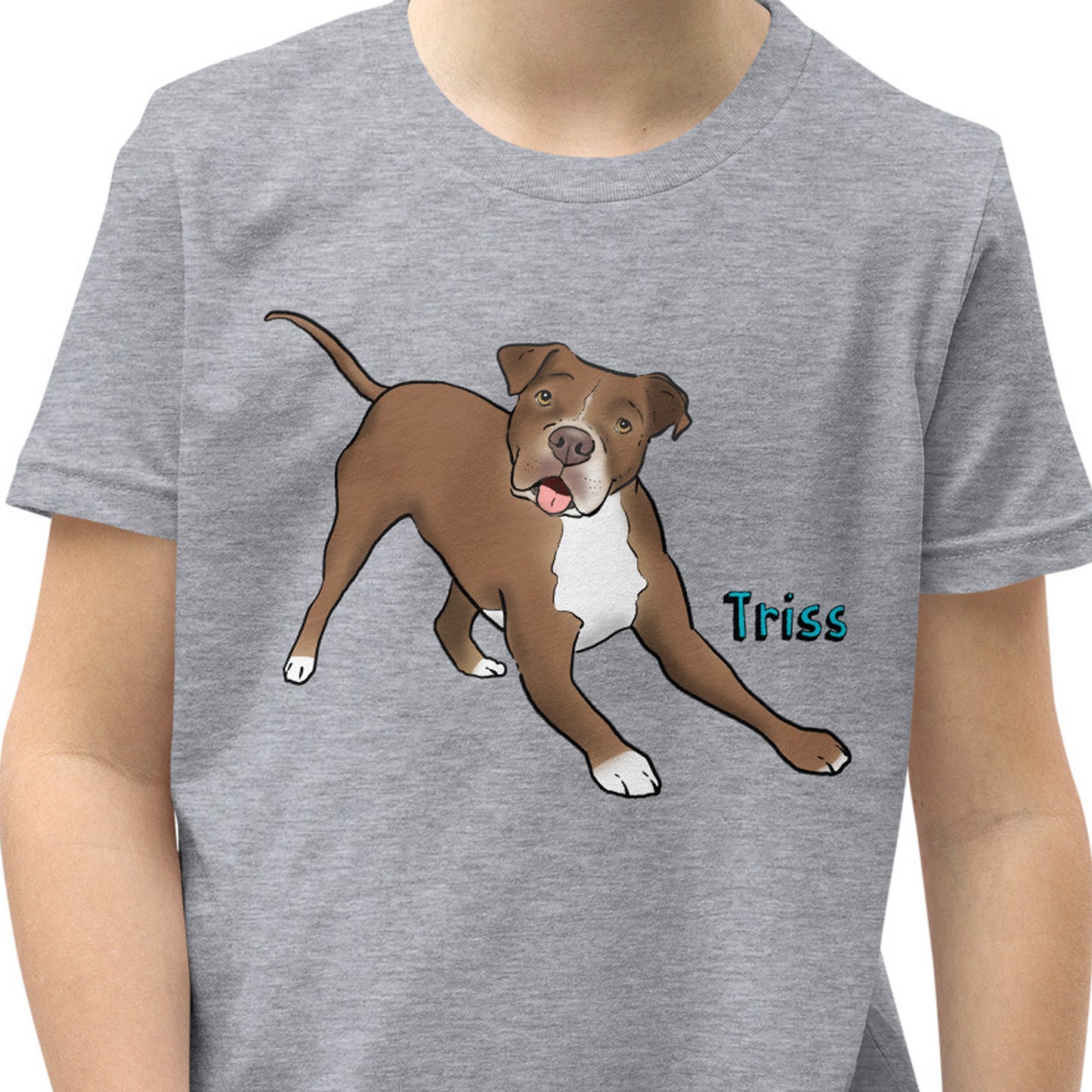 Custom Pet Portrait Kids' T-Shirt