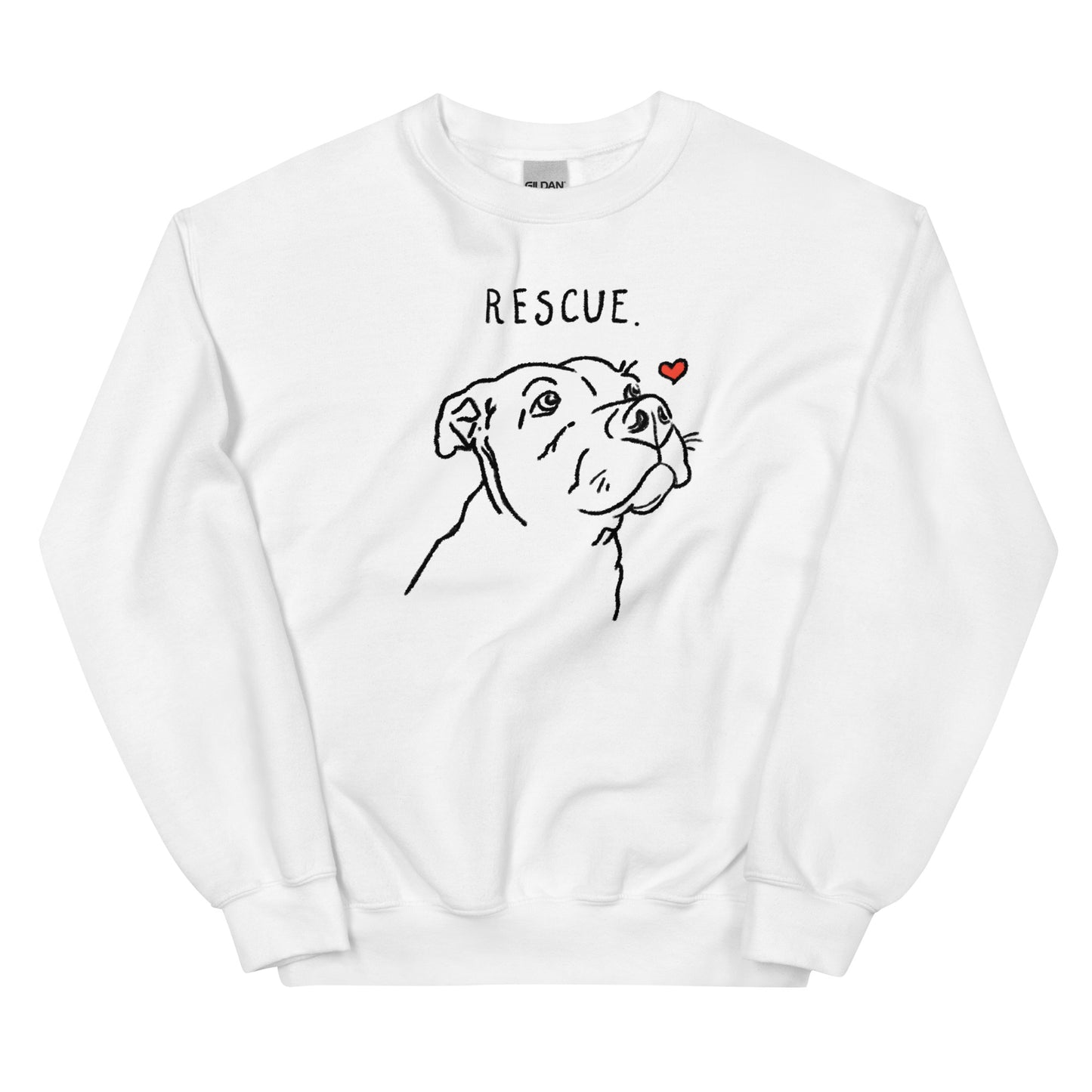 Rescue Love Pitbull Sweatshirt