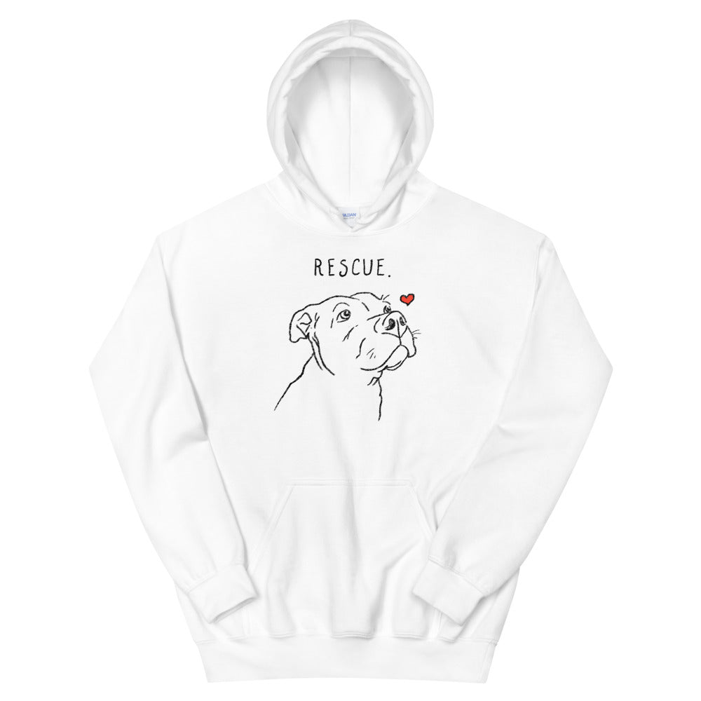 Rescue Love Pit Bull Hoodie