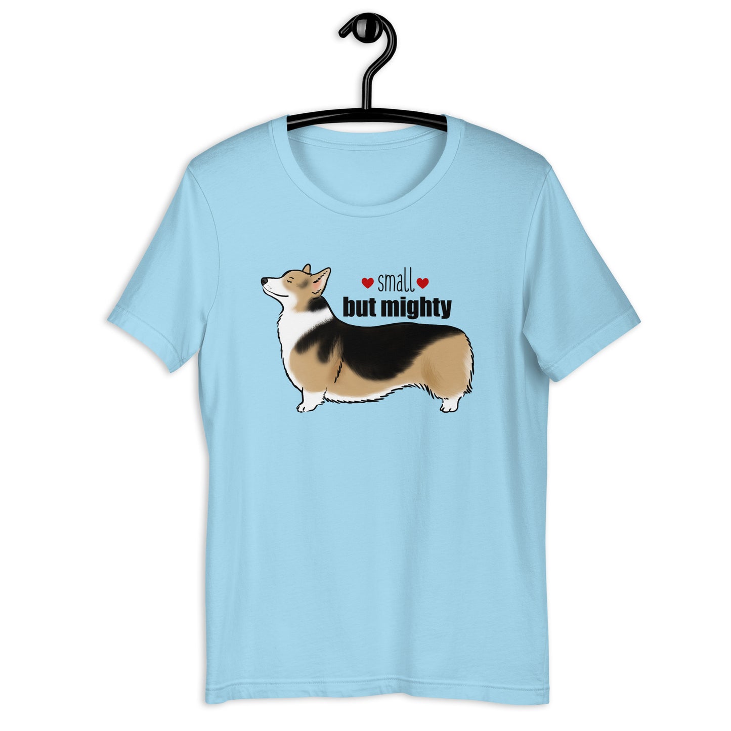 Tri-Color Corgi "Small But Mighty" Unisex T-Shirt