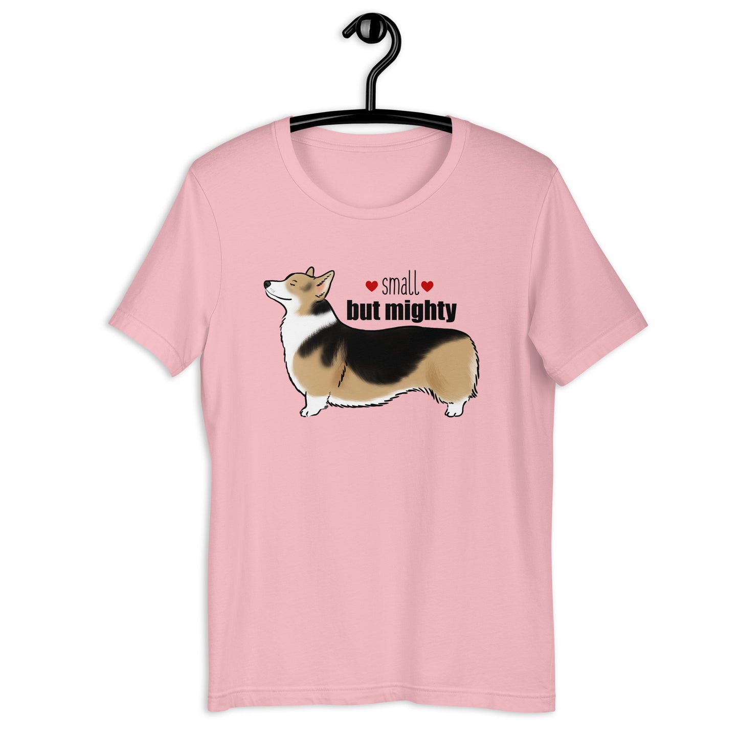 Tri-Color Corgi "Small But Mighty" Unisex T-Shirt