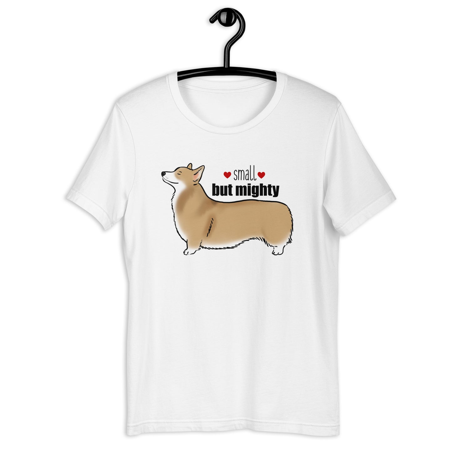 Red Corgi "Small but Mighty" Unisex T-Shirt